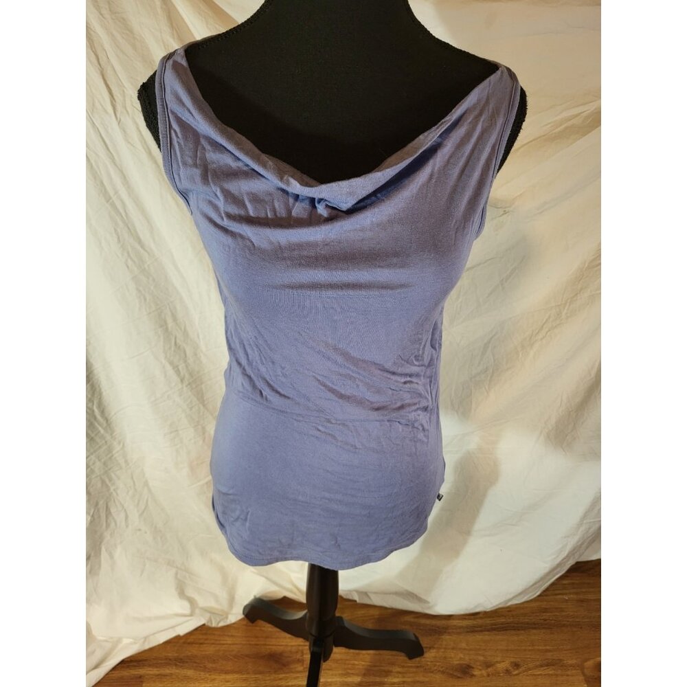 Toad & Co Wisper Double Tank Top Stretch Scoop Neck Gorpcore Outdoors Blue XS